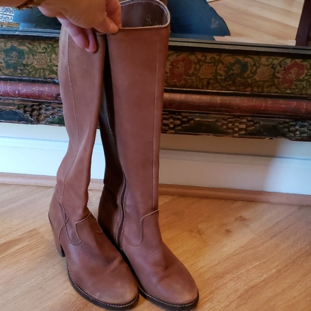 Seychelles Brown Heeled Boots for Women